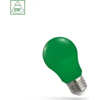Spectrum LED Leuchtmittel Birnenform A50 4,9W E27 Grün 270°