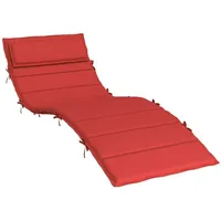 VidaXL Sonnenliegen-Auflage Rot 180x60x4 cm Oxford-Gewebe