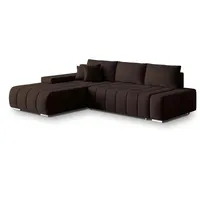 Masseno Ecksofa mit Schlaffunktion Alese ¦ braun ¦ Maße