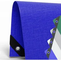 Hago Allzweck-Abdeckplane 1,5x6m - 260g/m2 Blau UV-resistent, wasserfest, PE/PVC,