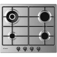 Candy Classic CHW6BR4WTX Einbau-Gaskochfeld, 4 Brenner, Edelstahl - Silber