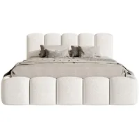 Selsey Polsterbett mit Bettkasten creme ¦ Maße cm B: