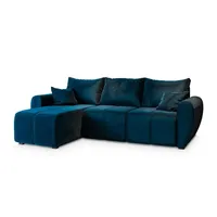 Masseno Ecksofa Madison ¦ blau ¦ Maße (cm): B: