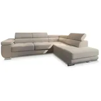 Masseno Ecksofa mit Schlaffunktion Apiro ¦ beige ¦ Maße