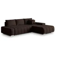 Masseno Ecksofa mit Schlaffunktion Alese ¦ braun ¦ Maße