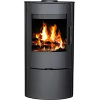 CONFORTO Kaminofen Conforto Opal Lux-w Stahl schwarz 5,15 kW