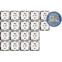 McPower Schutzkontakt-Steckdose McPower ''Flair'' 250V/16A, UP, Klemmanschluss, 18er-Pack
