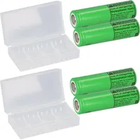 Akkuman 4x LG INR18650-MJ1 3,7V 3500mAh 10A unprotected flat