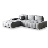 Masseno Ecksofa mit Schlaffunktion Alese ¦ grau ¦ Maße