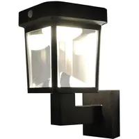 Lumiled Solar Wandleuchte Solarlampe Außenwandlampe mit Bewegungsmelder Neutralweiß 4000K