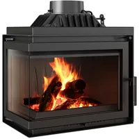 Kratki Kamineinsatz Gusseisen 8kW – Ø150mm – Linksöffnung –