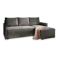 Masseno Ecksofa mit Schlaffunktion L-Form, Sofa mit Bettkasten, Wohnzimmersofa,
