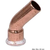 Geberit Mapress Kupfer Bogen mit Einschubende 45 Grad, Außendurchmesser