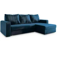Masseno Ecksofa mit Schlaffunktion L-Form, Sofa mit Bettkasten, Wohnzimmersofa,