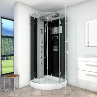 AcquaVapore D37-23R0 Dusche Duschtempel Komplett Duschkabine 100x100 OHNE 2K