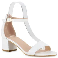 VAN HILL Damen Klassische Sandaletten in Weiss