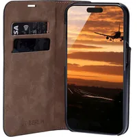 JT Berlin Echtleder BookCase Tegel Apple iPhone 16 Pro
