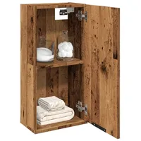 VidaXL Wand-Badschrank Altholz-Optik 32x20x67 cm