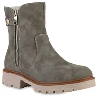 VAN HILL Klassische Stiefeletten in Grau