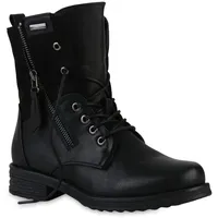 VAN HILL Schnürstiefeletten in Schwarz