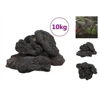 VidaXL Lavagranulat 10 kg Schwarz 10-30 cm