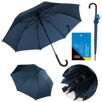 IDENA 50109 - Stockschirm in Blau mit Durchmesser 100