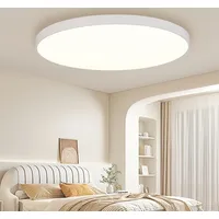 JDONG LED Deckenleuchte 36W Flach Rund Weiß Deckenlampe Modern