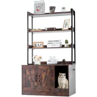 Vevor Katzenschrank Katzentoilette Katzenhaus 3-stufig-Regal 850x490x1490mm 68kg