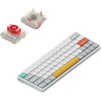 Nuphy Air60 V2 kabellose Mini-Tastatur mit Beleuchtung,Unterstützung QMK/VIA Kompatibel