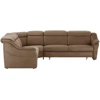 HIMOLLA Ecksofa 9707 ¦ braun ¦ Maße (cm): B: