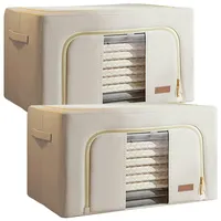 Joybos 2er Set Aufbewahrungsboxen für Kleidung, 132 Liter (66