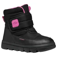 GEOX J WILLABOOM Girl B A Snow Boot, Black/Fuchsia,