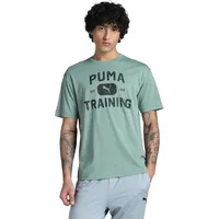 Puma M GRAPHICS TRAIN LOGO RELAXED Tee T-Shirts, Green