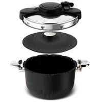 SEB Schnellkochtopf 6,0 l schwarz