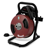 Eberth Rohrreiniger Rohrreinigungsmaschine Elektrisch mit 20m Spirale, 400W Motor,