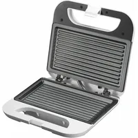 Melchioni Family TOSTINA NEW ELEKTRISCHER TOASTER MIT ANTIHAFT-GRILLPLATTEN, Edelstahl,