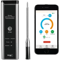 TFA Dostmann Kabelloses BBQ Fleischthermometer SMART BBQ Küchen-Chef, Grillthermometer