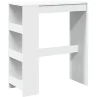 VidaXL Bartisch mit Regal Weiß 90x40x103,5 cm Holzwerkstoff