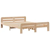 VidaXL Massivholzbett ohne Matratze 140x200 cm Kiefernholz
