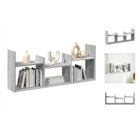 VidaXL Wandschrank 100x18x40 cm Grau Sonoma Holzwerkstoff