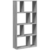 VidaXL Bücherregal Grau Sonoma 60x20x120 cm Holzwerkstoff