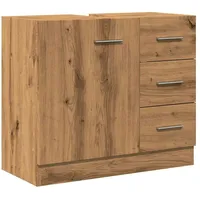 VidaXL Waschbeckenschrank Artisan-Eiche 63x30x54 cm braun