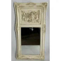 Casa Padrino Barock Spiegel Creme H. 117 cm -