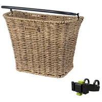 Basil Bremen Fahrradkorb vorne Rattan Look KlickFix Fahrrad Lenkerkorb