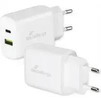 MediaRange GaN Ladeadapter 25W weiß
