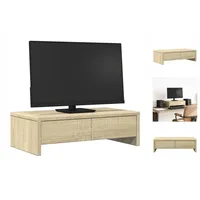 VidaXL Monitorständer mit Schubladen Sonoma-Eiche 50x27x15 cm