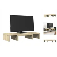 VidaXL Monitorständer Verstellbar Sonoma-Eiche 60x24x10,5 cm