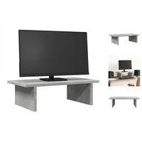 VidaXL Monitorständer Betongrau 50x27x15 cm Holzwerkstoff