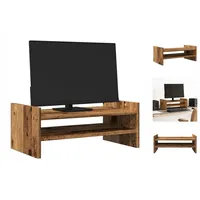 VidaXL Monitorständer Altholz-Optik 50x27x20 cm Holzwerkstoff