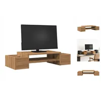 VidaXL Monitorständer mit Stauraum Artisan-Eiche 70x27x15 Holzwerkstof